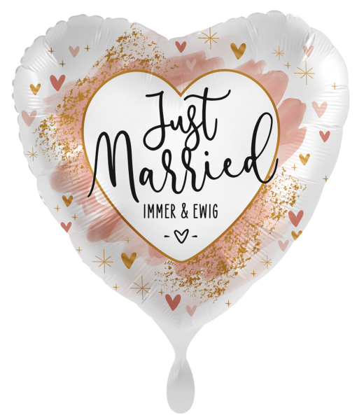 Folienballon - Just Married, immer und ewig! - ø 43cm